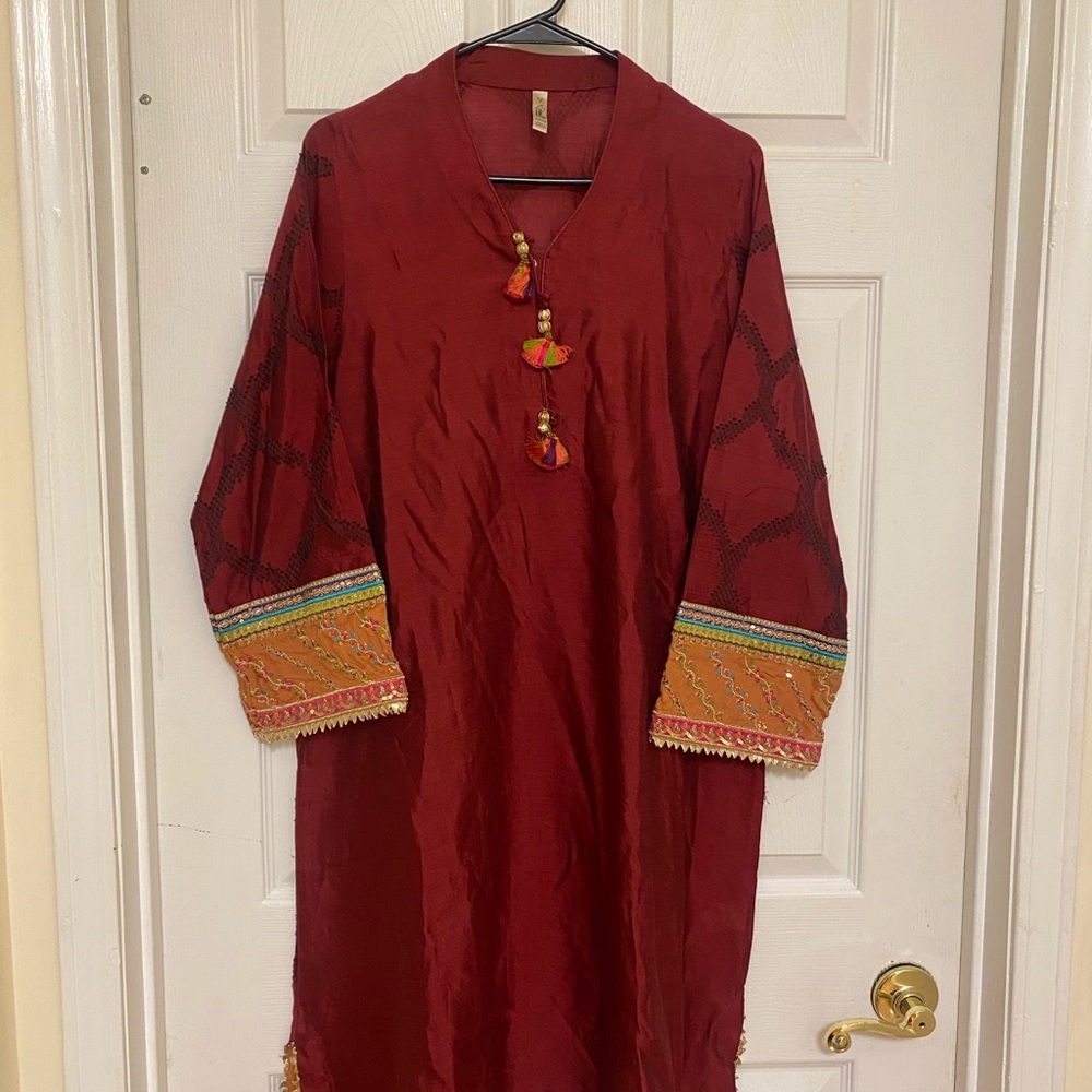 Wore only once maroon kurta from ethnic